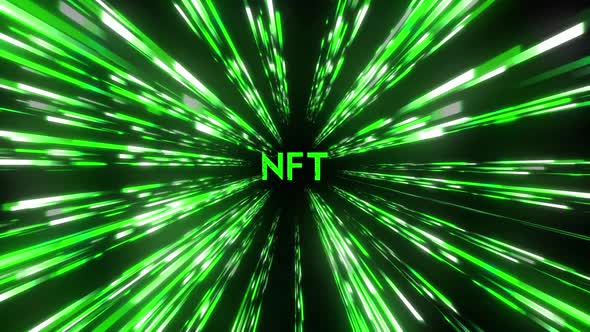 NFT Green Space Text Background