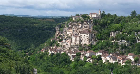 the medieval city Rocamadour, Lot department, Occitanie, France