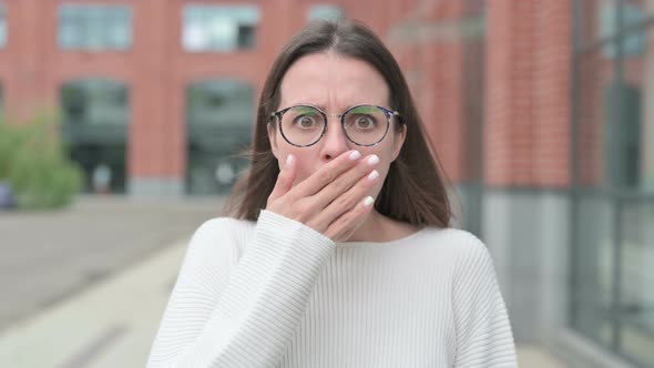 Woman Reacting to Loss, Outdoor