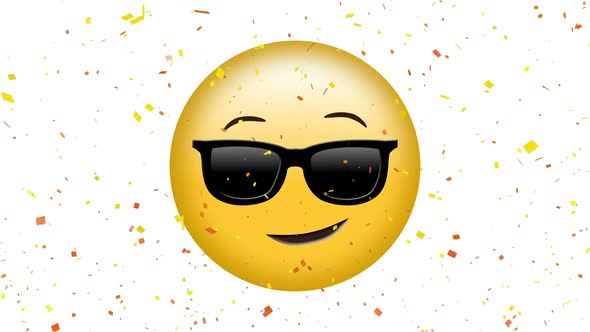 Smiling face with sunglasses emoji