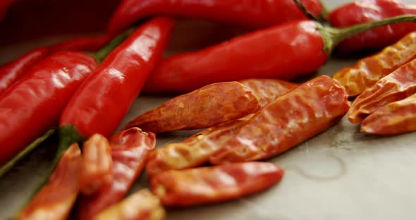 Red Chilies, dried red chili pepper and capsicum 4k