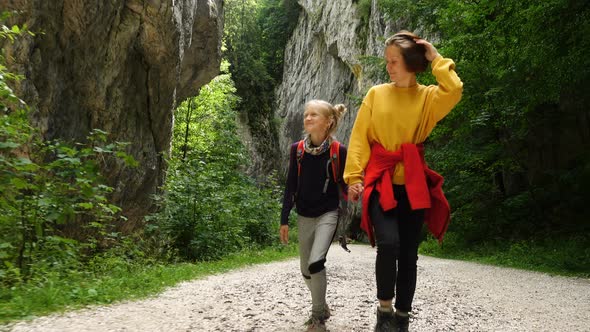 Children Hiking By The Canyon 4