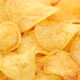 craft potato chips with cheddar cheese, rotating close up - VideoHive Item for Sale