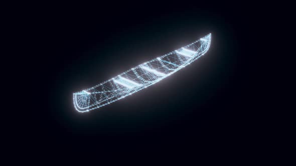 Canoe Hologram Rotating Hd