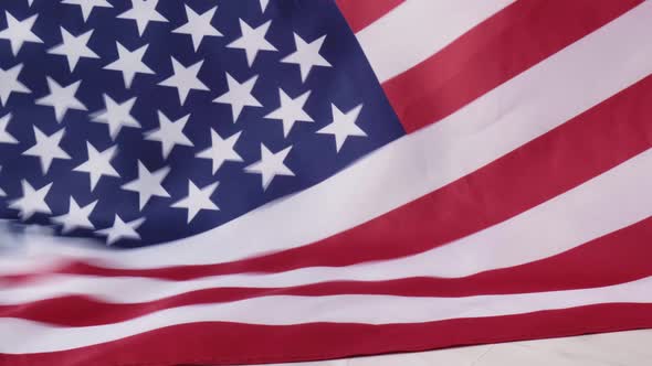 Waving American Flag Background