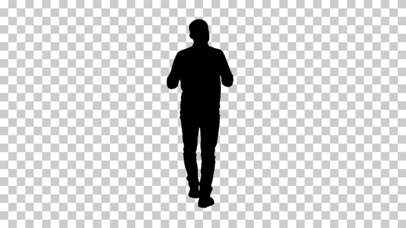 Silhouette man, Alpha Channel