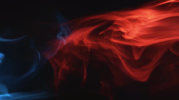 Color Smoke Blur Red Blue Fume