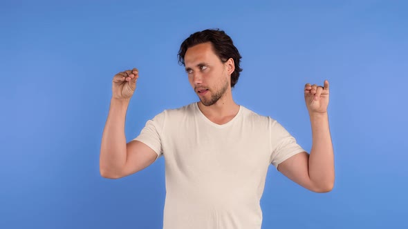 Stately Bearded Man in White Tshirt