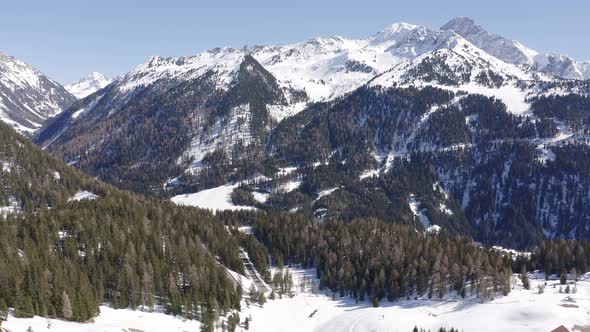 Aerial shot of Nedertal in Austria