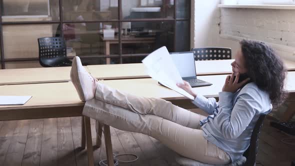 Business team working in a modern office.