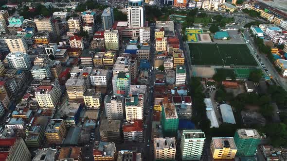 aerial view of Dar es Salaam, Tanzania