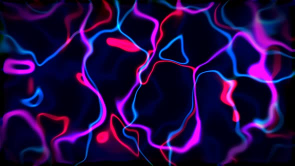 Abstract Looped Background Glow Colorful Animation 4K