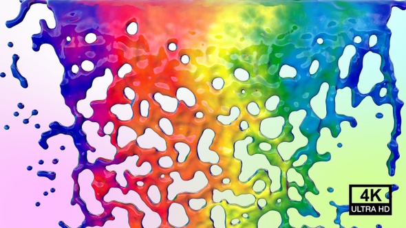 Fountain Of Multicolor Paint 4K alt