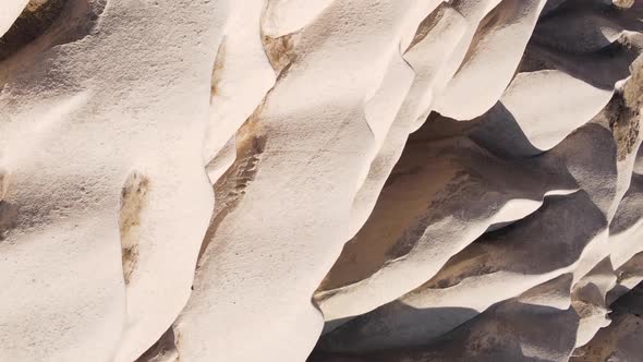 Vertical Video Cappadocia Landscape Aerial View