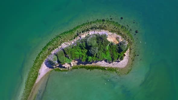 Drone footage of an island, A very beautiful island