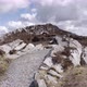 Panoramic Walking Along Stone Path in Irish Mountain in a Sunny Day with Clouds in Summer - VideoHive Item for Sale