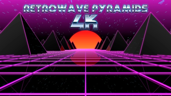 Retrowave Pyramids 4K