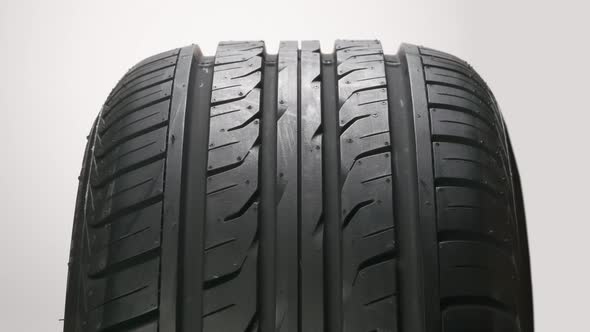 Car Tire At The Point Of Sale