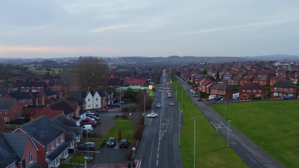 Aerial view of the notorious and crime ridden area of Dividy road in Bentilee, one of Stoke on Trent