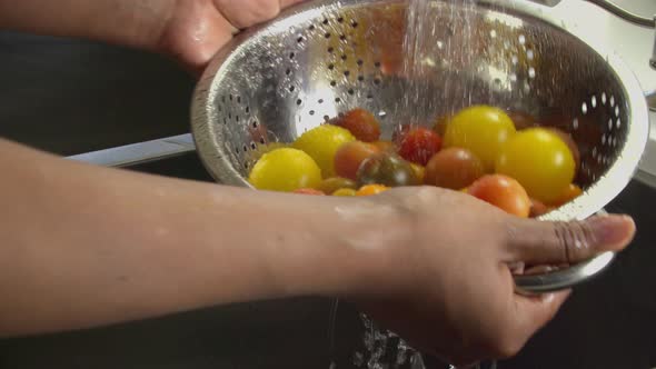 Washing Tomatoes Slow Motion
