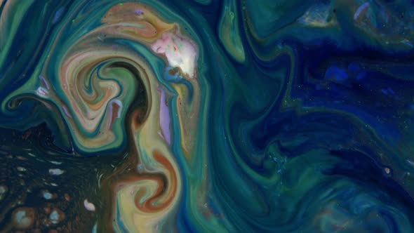 Psychedelic Colour Paint  Spreading Swirling 74 alt