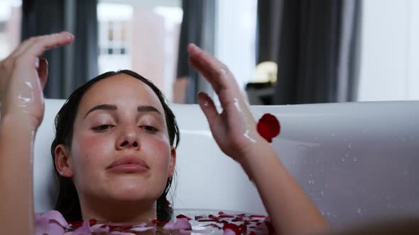 Young woman enjoying time off