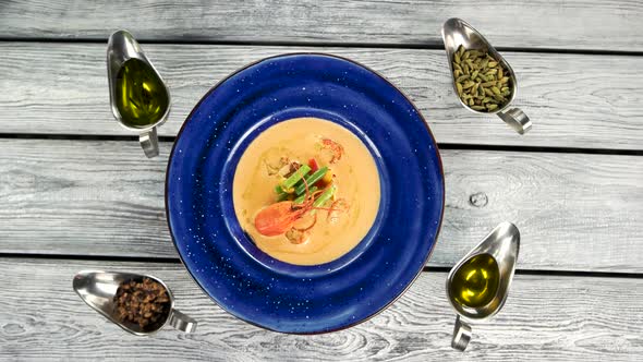 Vegetable Cream Soup Crayfish