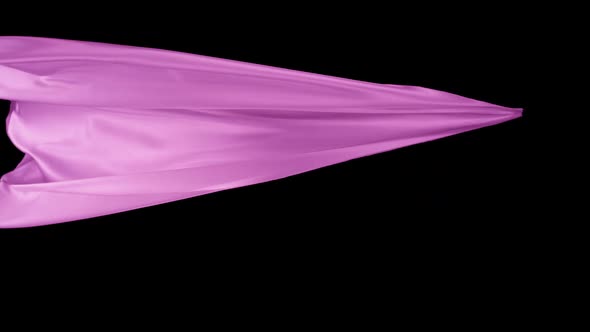 Flowing purple cloth, Slow Motion