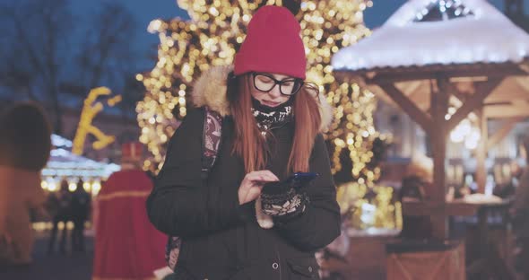 Woman Using Smartphone