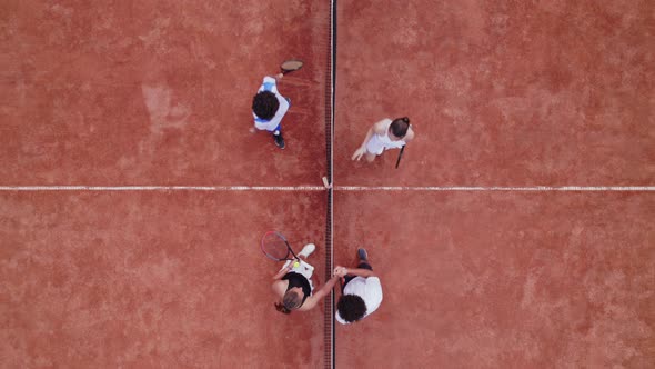 Drone Video the Birds Eye View in the Middle of