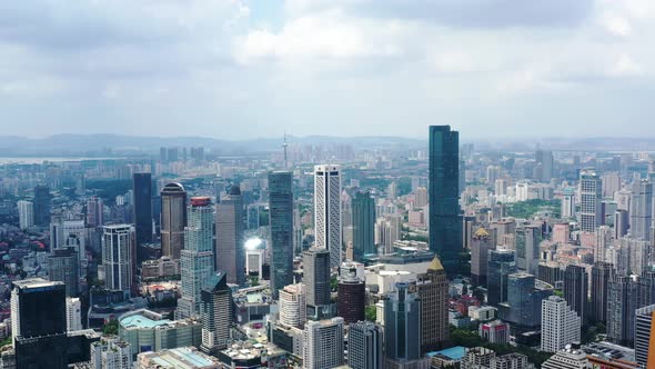 Nanjing City, Jiangsu Province, urban construction landscape