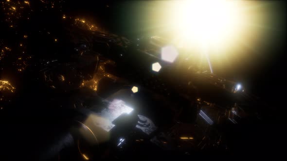 International Space Station Over the Planet Earth alt