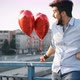 Wating on His Date in City - VideoHive Item for Sale