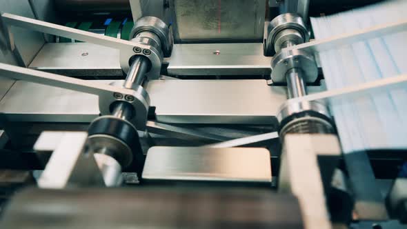 Factory Machine Is Sorting Newly-produced Face Masks