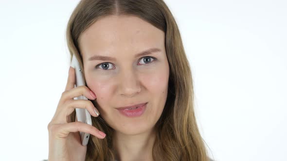 Woman Talking on Smartphone, Phone Call