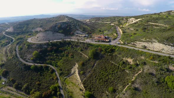 Green Mountain Landscape Aerial View, Outdoor Recreation Place for Ecotourism