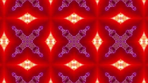 Powerful Blinking Red and Blue Light Kaleidoscope 4K 10