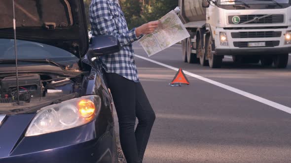 Adult Female Travelling By Car Alone