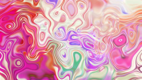 Purple Pink White Red Color Futuristic Holographic Marble Liquid Animated Background