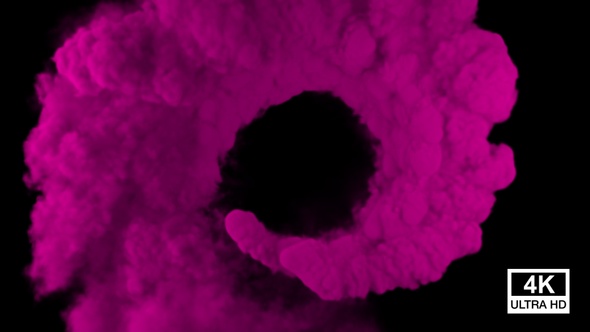 Swirling Pink Smoke 4K