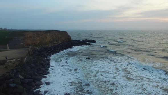 Coastline and groyne