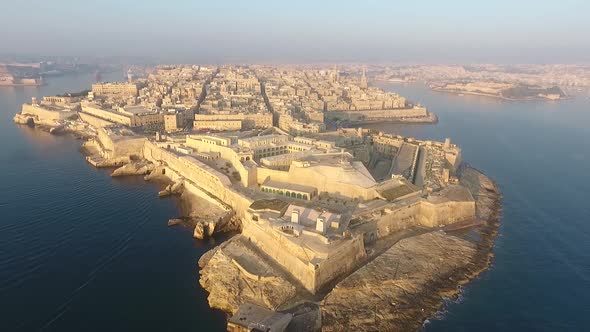 Malta Valletta aerial
