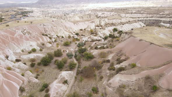 Aerial View Cappadocia Landscape