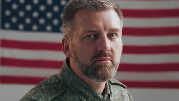 Army Veteran Saluting to Camera alt