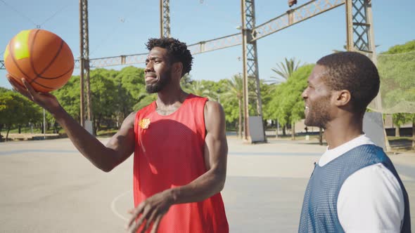 street basketball game outdoor