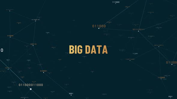 Big Data Digital Technology Animation 4K