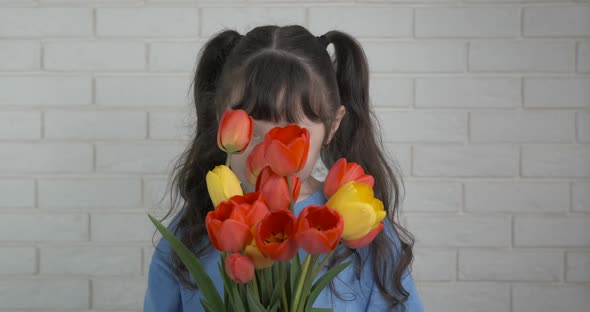 Florist with Tulips