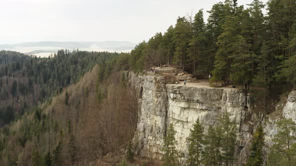 A view of the Tomasovsky vyhlad recreational zone in the Slovak Paradise National Park in Slovakia