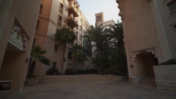 Street View of Luxury Apartment Complex in Dubai