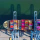 Time Lapse Container Ship import export, Global business logistic and transportation. - VideoHive Item for Sale